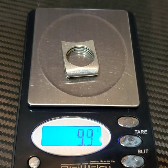 Size 6.75 925 Sterling Silver Unique Handmade Folded Design Ring - Picture 8 of 8